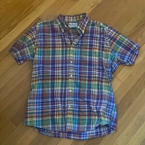 Barbour men’s large tailored fit short sleeve button up
